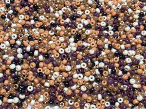 Miyuki rocaille mix “Smooth brown” 3mm 8/0 (5g)