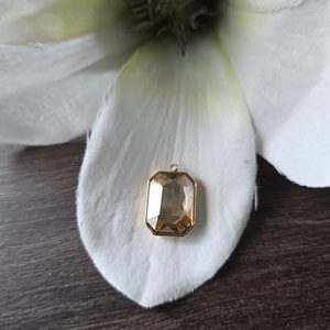 Champagne/goud rechthoek 18*12mm