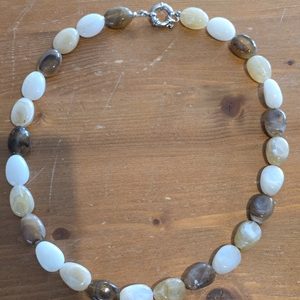 Ketting brown, beige en offwhite