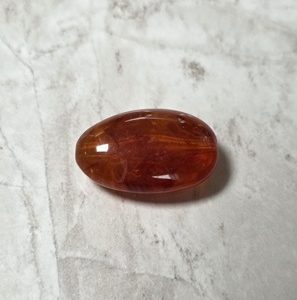 Oranje bruin ovaal 29,5*19mm