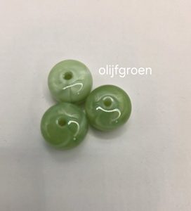 Olijfgroen disc 9,5*14,5mm