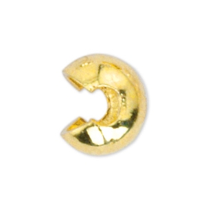 Knijpkraal verberger goudkleur 4mm