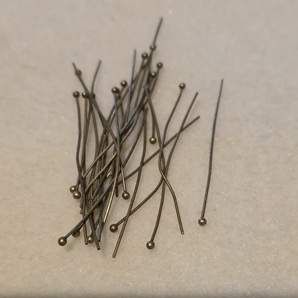 Nietstiften 45mm met bolkop bronskleur (25st)