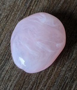 Roze-marble eivormig/ovaal 24,5*21mm