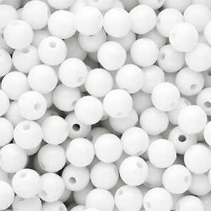 Sneeuwwit shiny 10mm