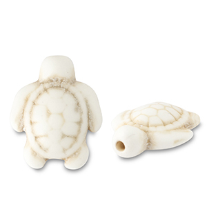 Schildpad off white 17*14mm
