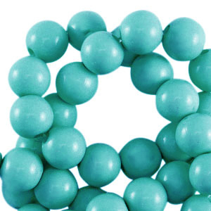 Aqua groen shiny 4mm