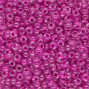 Fuchsia lined crystal 3mm 8/0  8-209 (10g)