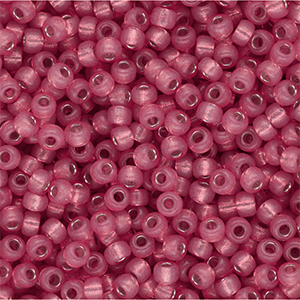 Silverlined Alabaster Dyed Dark Rose 3mm 8/0 8-645 (5g)