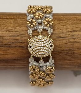 Armband White & Gold 17cm