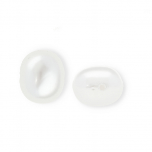 Imitatie zoetwaterparels ovaal 14*12mm White