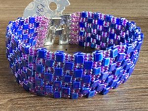 Cubes armband 4-rij 19.5cm